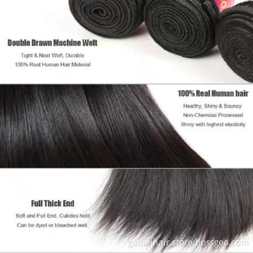 China Factory Quality Grade 9A Unprocessed Wholesaler Brazilian Virgin Hair Straight Only For High Quality Brazilian Hair